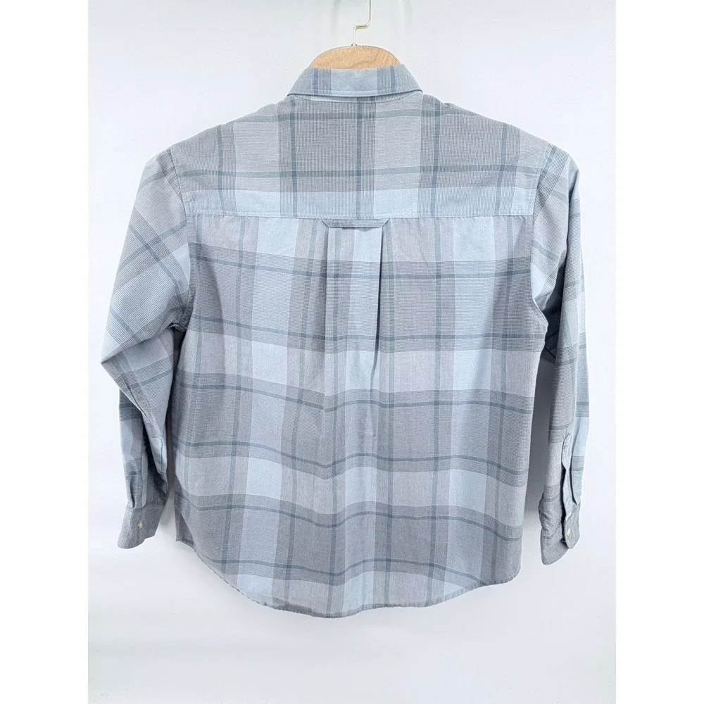 Levi's Silver Tab Button Down Shirt Mens Large Blue Plaid Vintage 90s